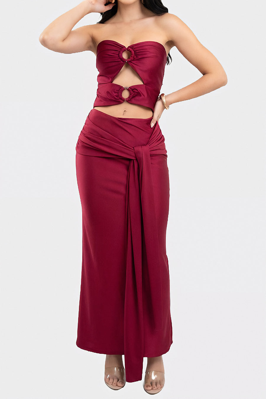 Vestido Hortencia Vino