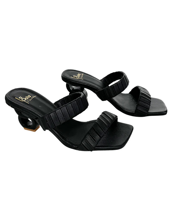 Sandalia Belleza Doble Negro