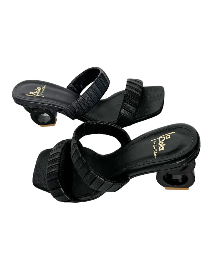 Sandalia Belleza Doble Negro