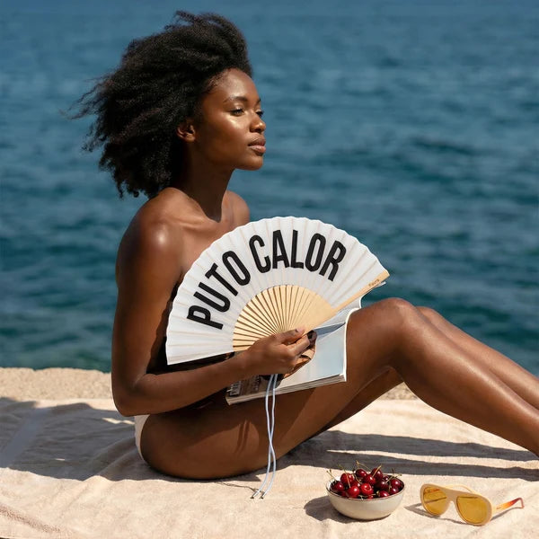 Abanico Puto Calor Blanco