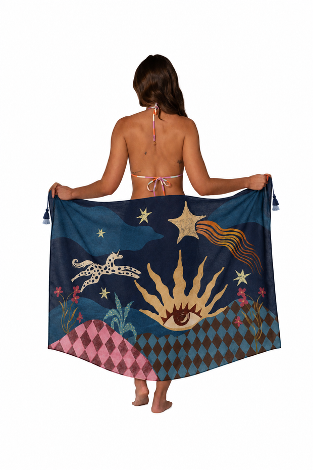 Pareo Magic Estampado Azul