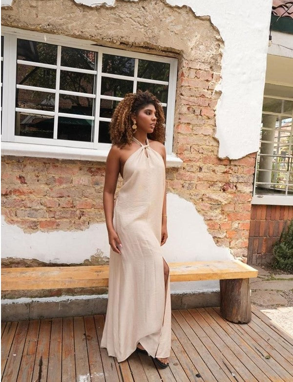 Vestido Caribe Taupe