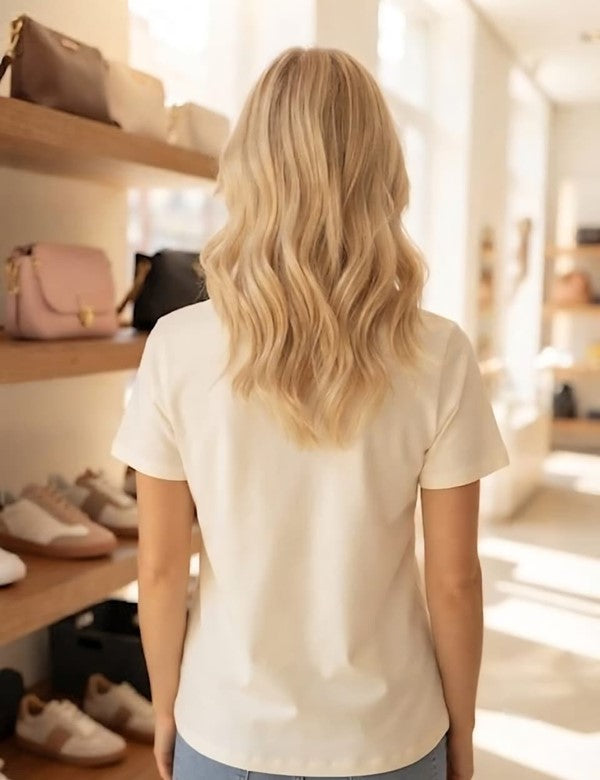 Blusa Algodón Bolsillo Blonda