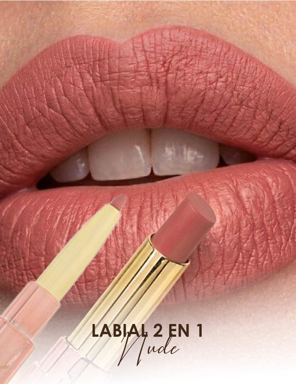 Labial Dos En Uno Nude