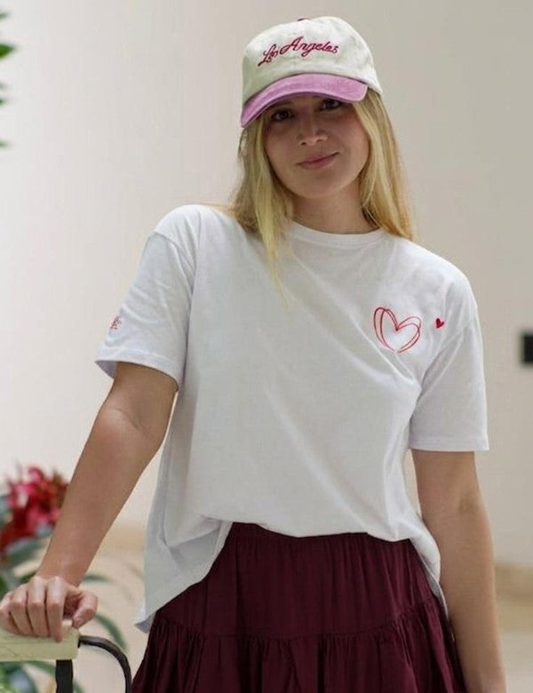 Dina Corazón Rojo Doble Blanco