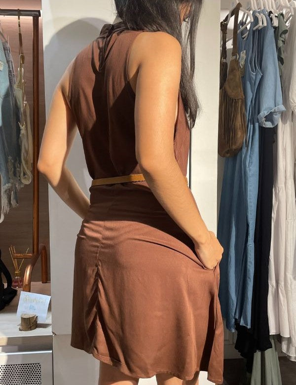 Vestido Carlota Cafe
