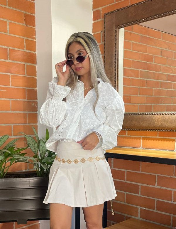 Blusa Clara Ojalillo Blanco