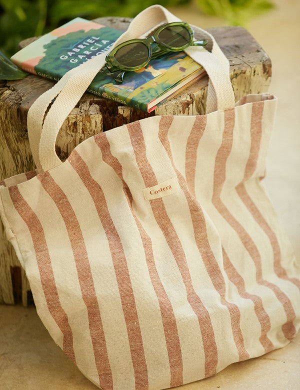 Bolso Fuerza Rayas Terracota