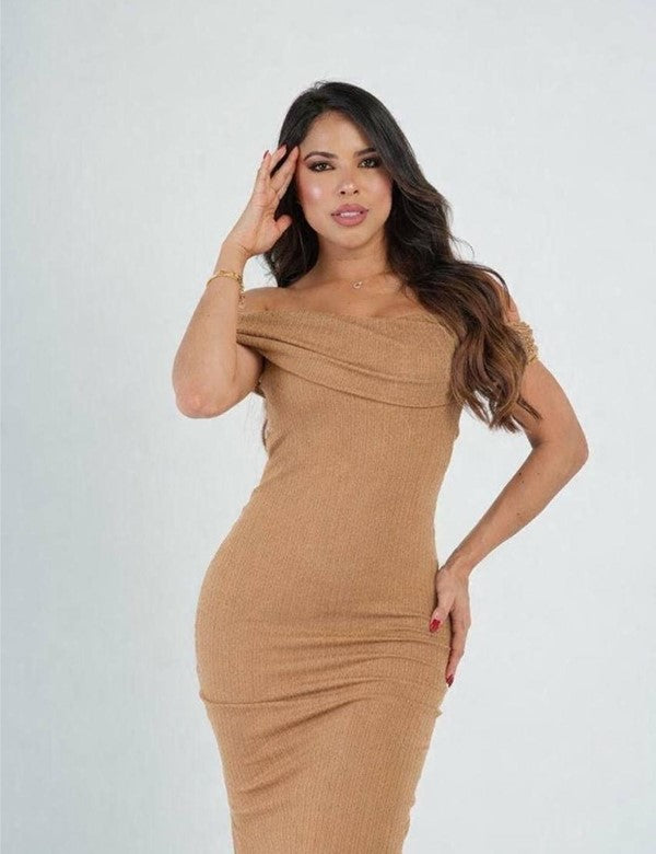 Vestido Largo Merlot Taupe