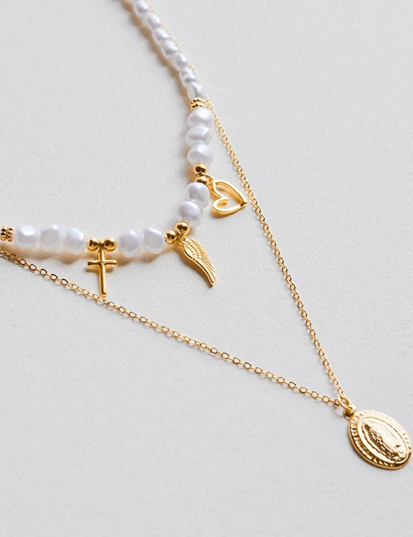 Collar religioso Blanco