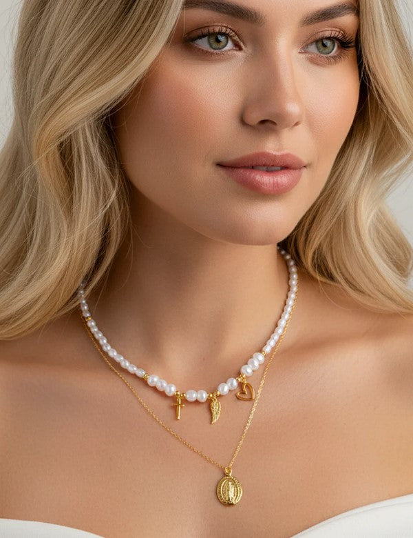 Collar religioso Blanco