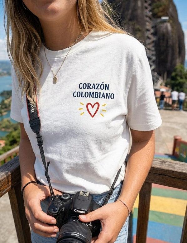 Camisa Corazon Colombiano Rojo