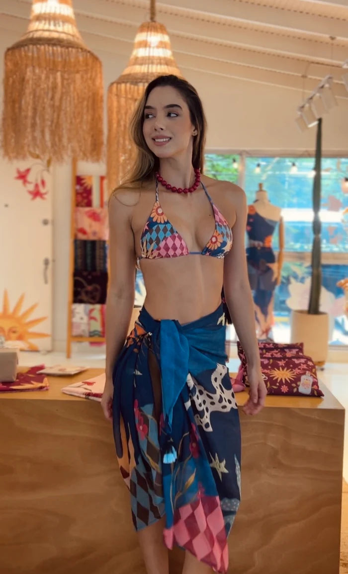 Pareo Magic Estampado Azul