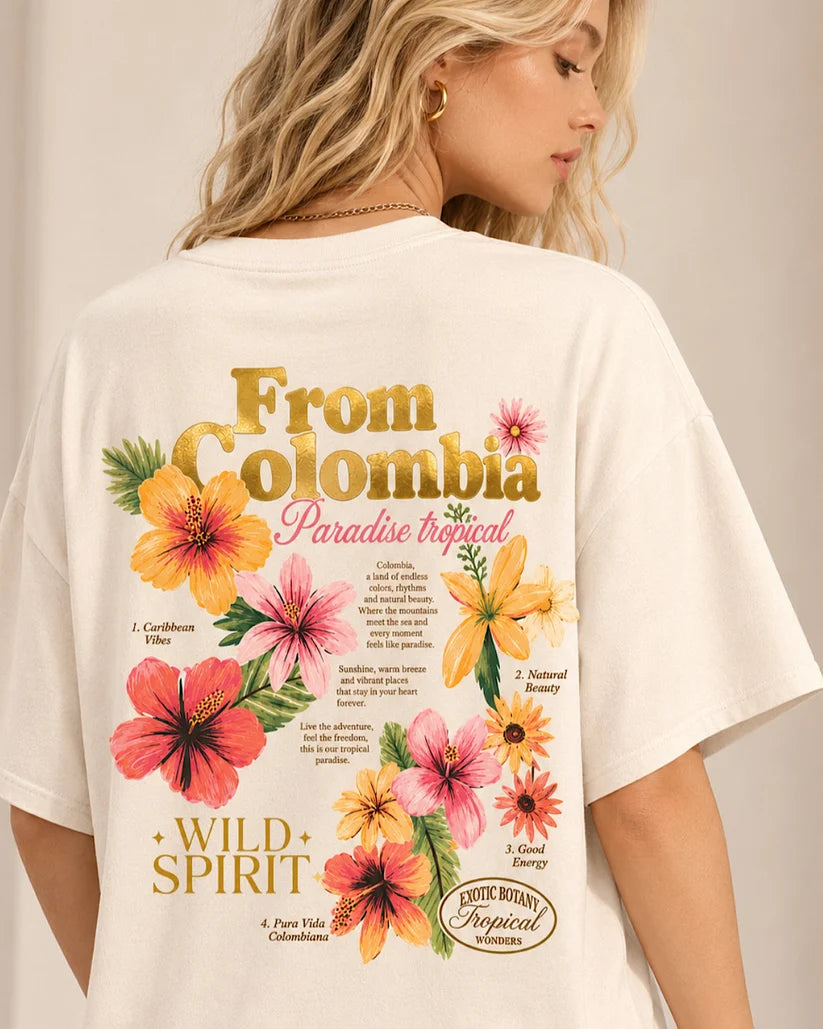 Camiseta From Colombia Blanco