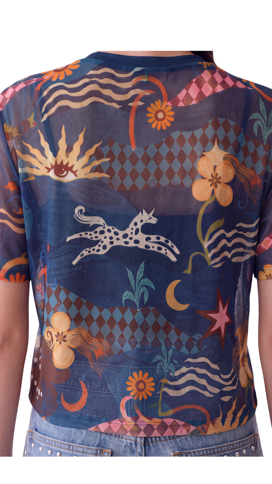 Mesh Shirt Magic Estampado Azul