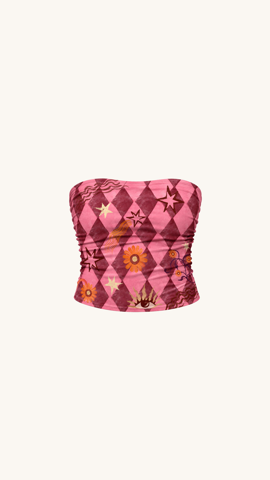 Magic Strapless Estampado Rosado