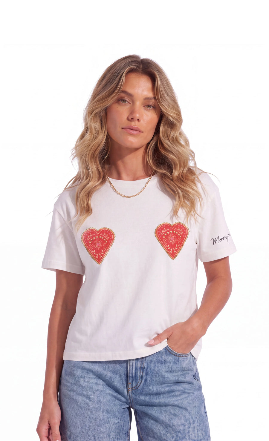 Amor T-shirt Blanco
