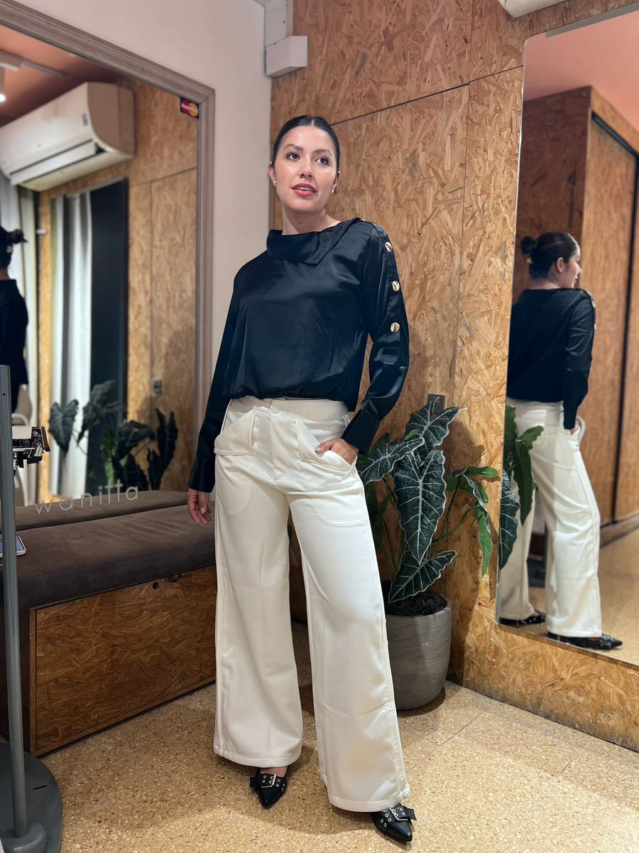 PANTALON DEPORTIVO LUREX BLANCO