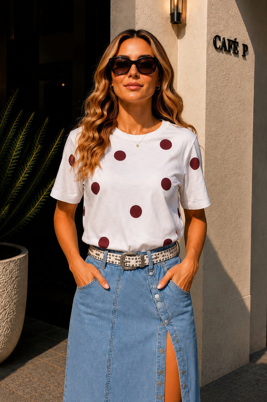 POLKA DOTS WHITE