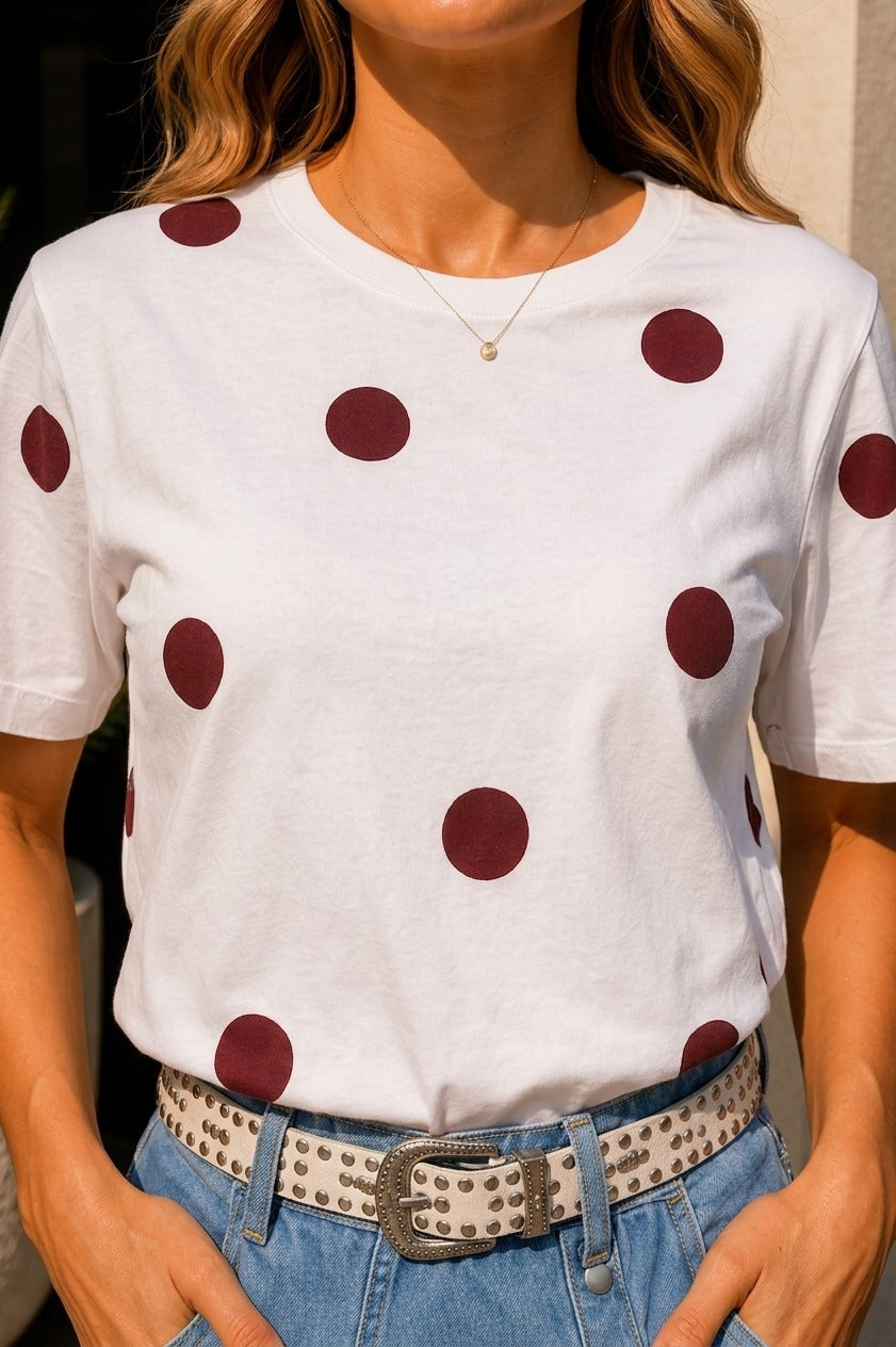 POLKA DOTS WHITE
