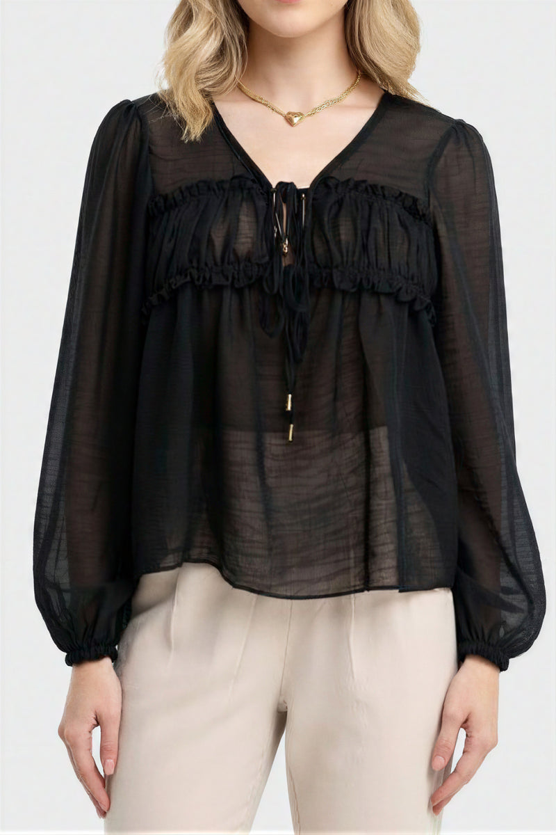 BLUSA LEA NEGRA
