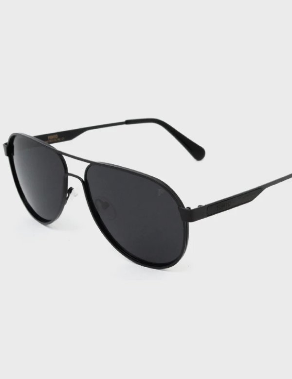 BLACK - BLACK/BLACK - GREY NOMAD STEEL SUNGLASSES BLACK