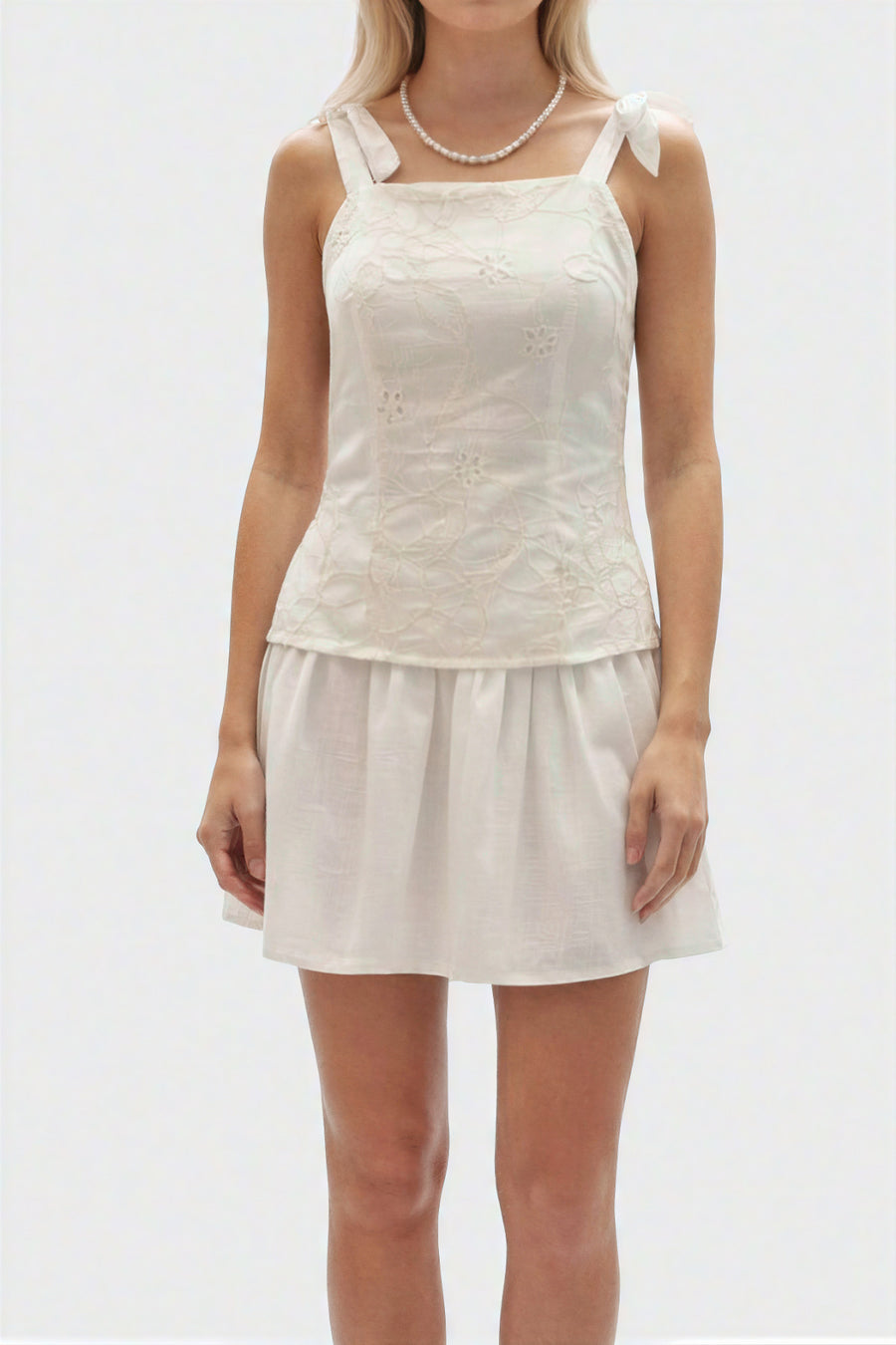 Vestido Ginna Tejido Beige