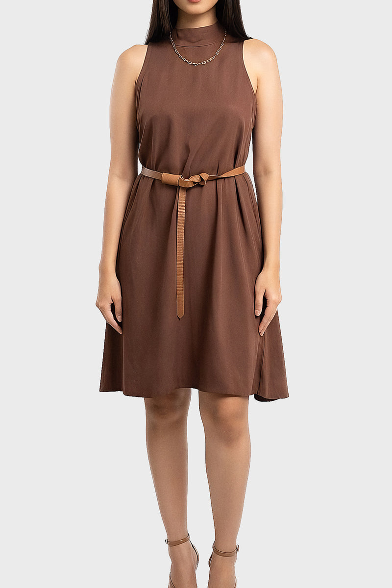Vestido Carlota Cafe
