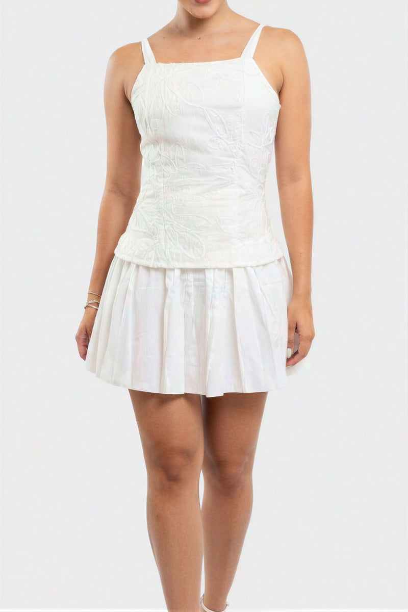 Vestido Ginna Tejido Blanco