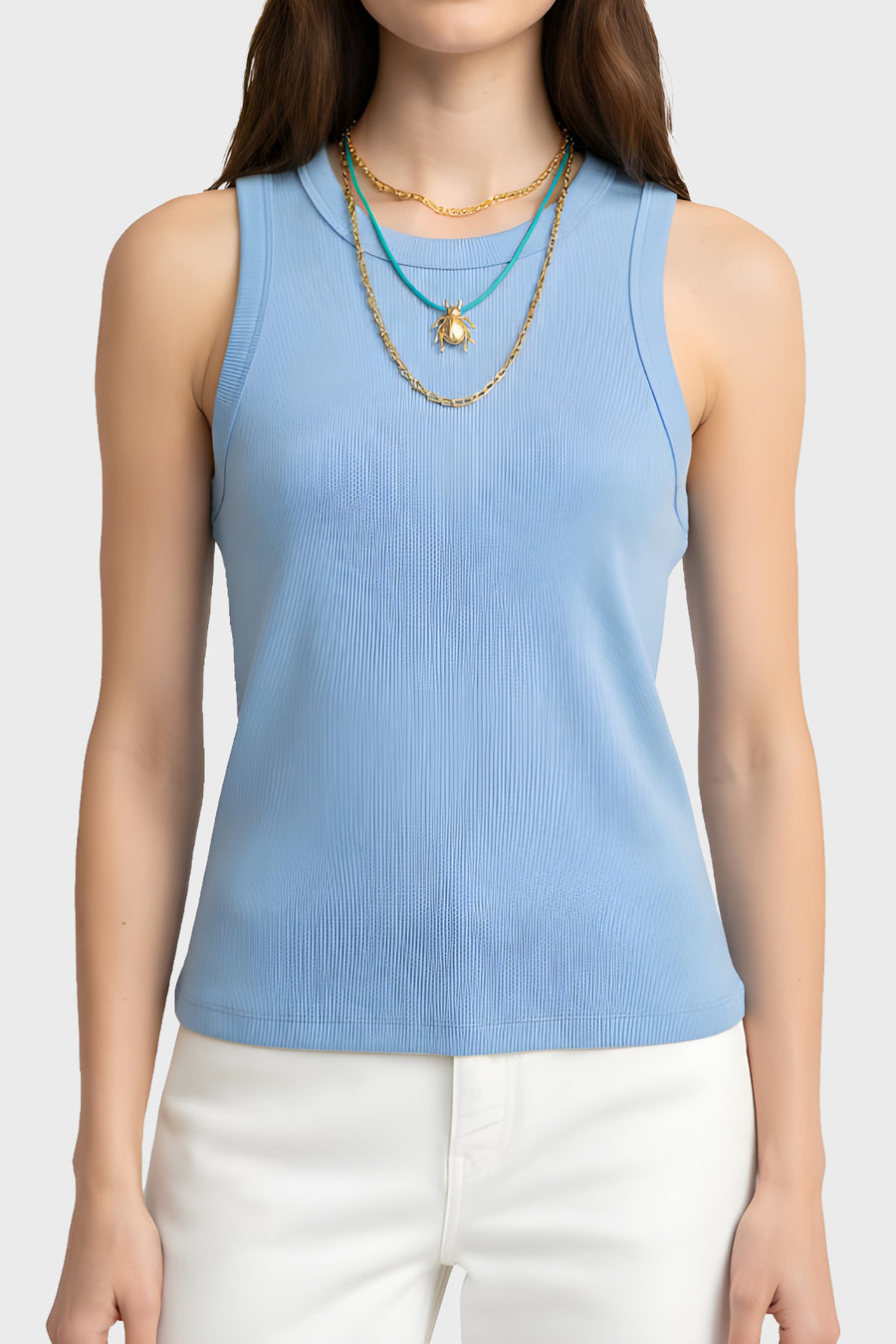 Basic Tank Top Azul
