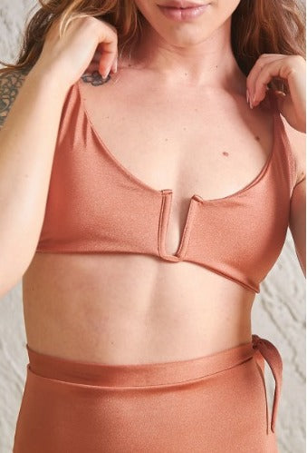 Bikini Tiro Alto Aura Terracota