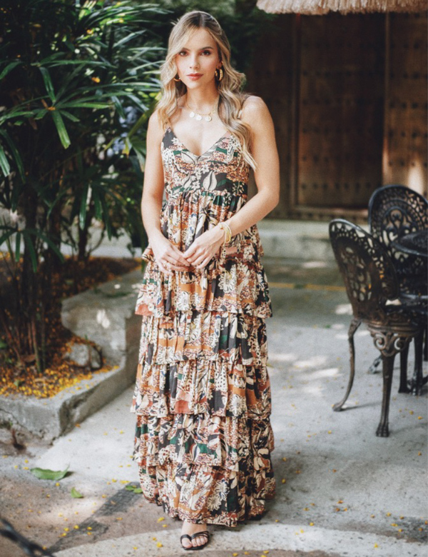 Vestido Largo de Boleros Bohío Negro