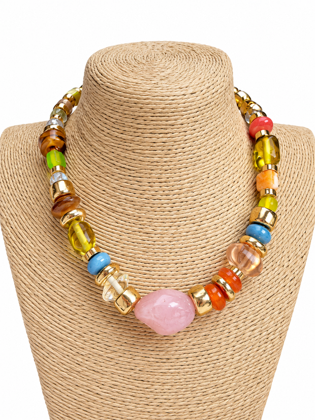 Collar Piedras Multicolor