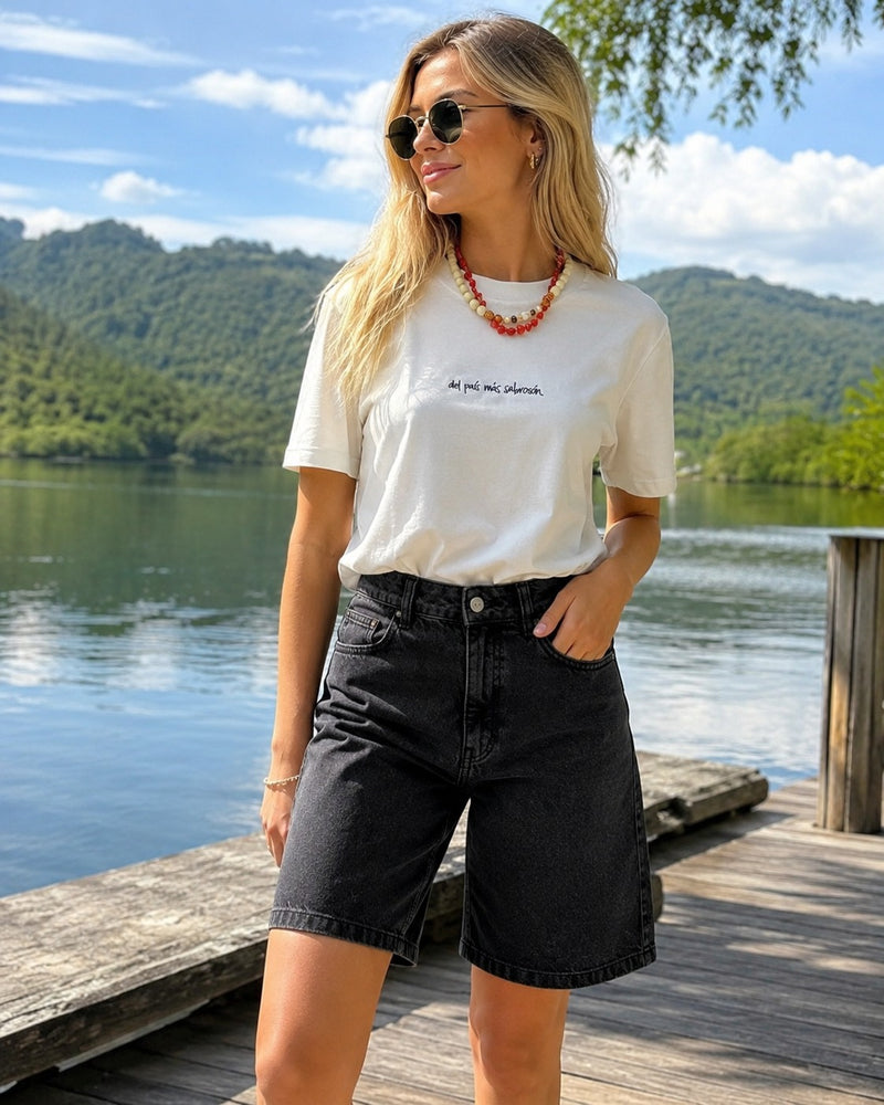 Camisa Del Pais Mas Sabroson Blanca
