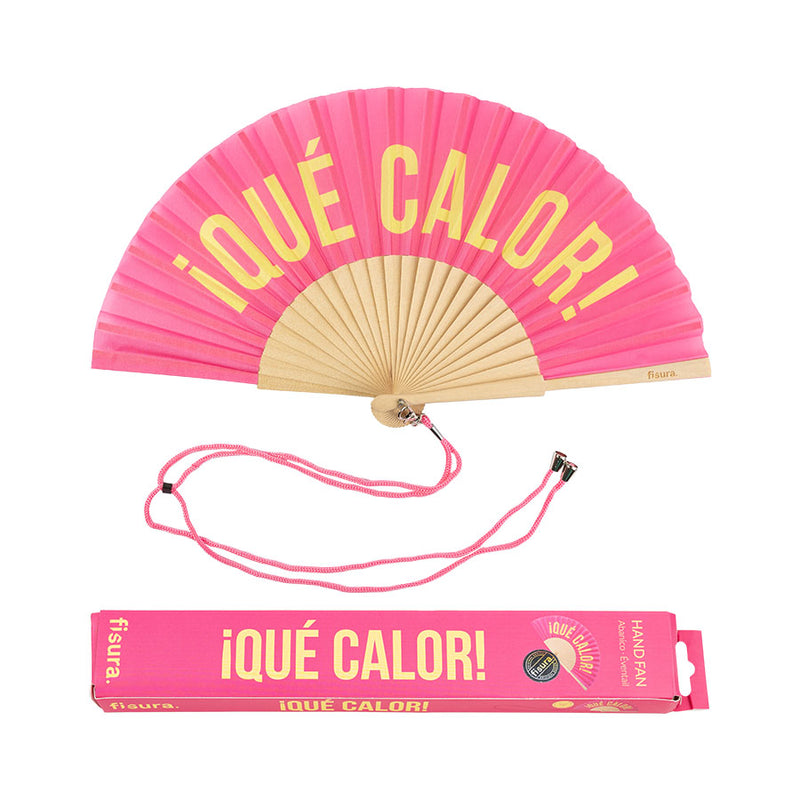 Abanico Que Calor Rosado