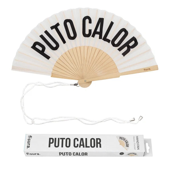 Abanico Puto Calor Blanco