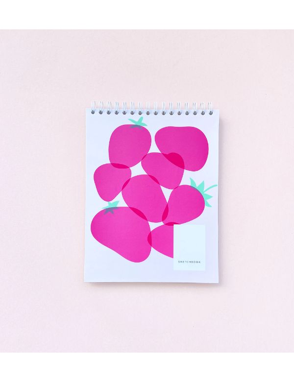 Cuaderno Hojas Blancas Mini Market Pink