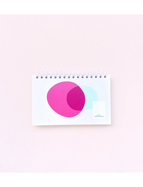 Cuaderno Mini Hojas Blancas Translucent Vibes Pink