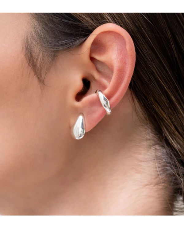 Set De 1 Par de Topos + 1 Earcuff