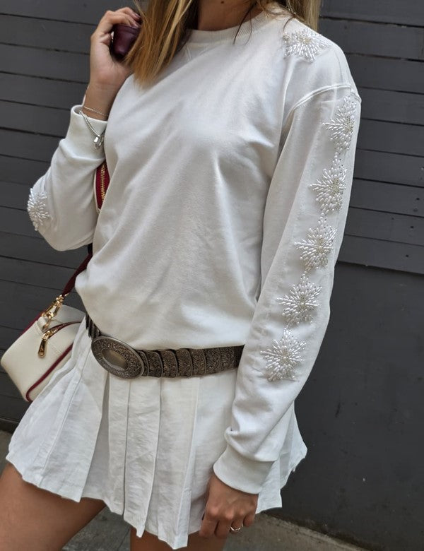 Buzo Montreal Aplique Blanco