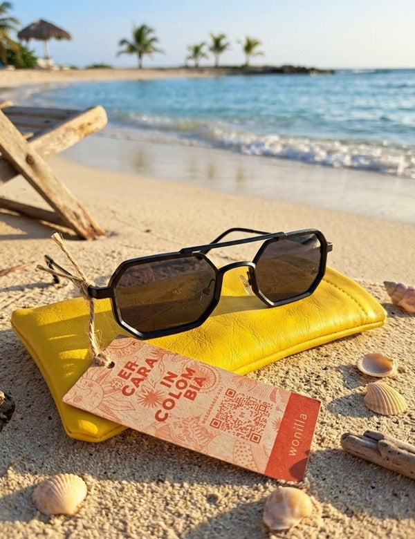 Gafa Aviador Pequena Marco Metal  Lente Negro