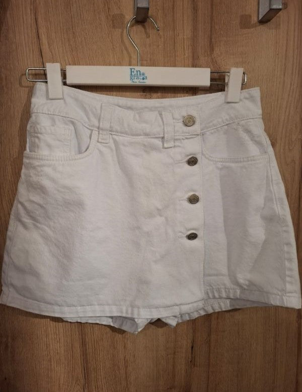 Falda Short Emilia Indigo Crudo