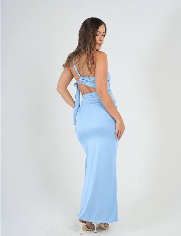 Vestido Luciana Azul