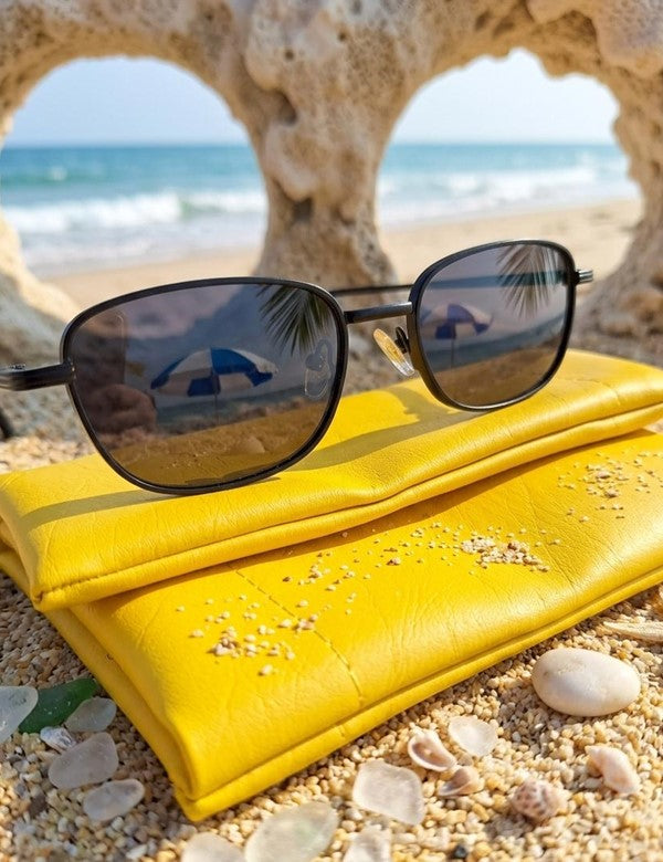 Gafa Redonda Marco y  Lente Negro