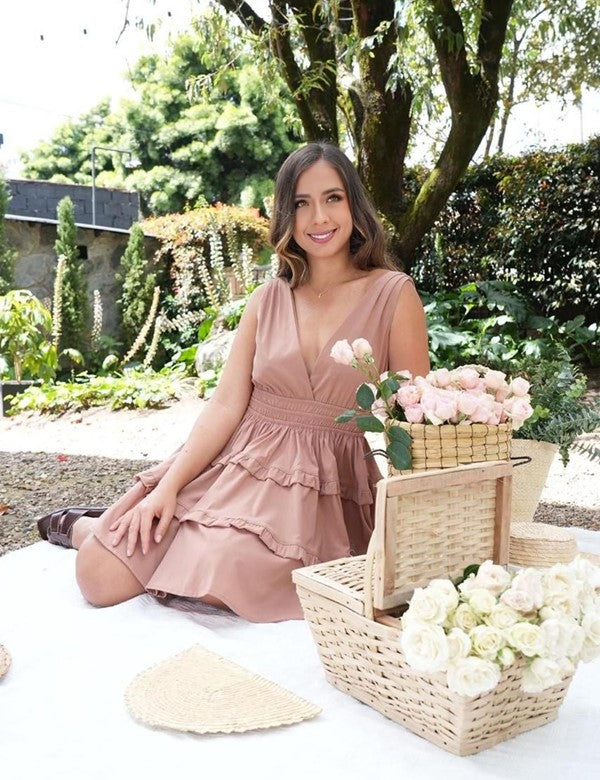 Vestido Carmenza Terracota