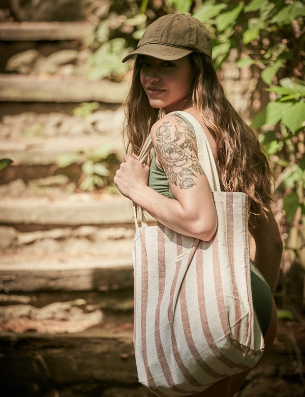 Bolso Fuerza Rayas Terracota