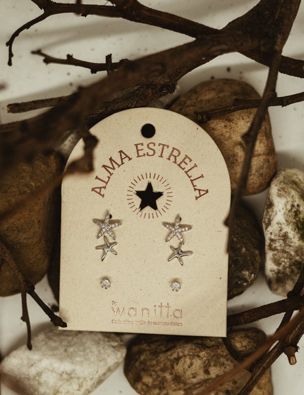 SET TRÍO ESTRELLA PLATA