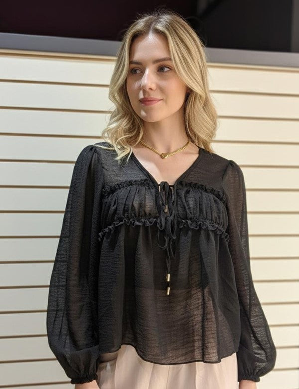BLUSA LEA NEGRA