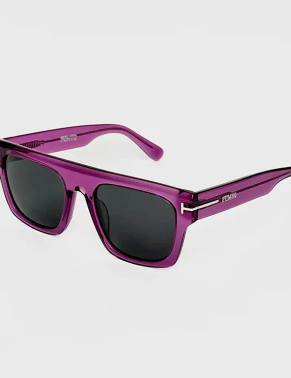 Stereo acetate sunglasses (Purple)