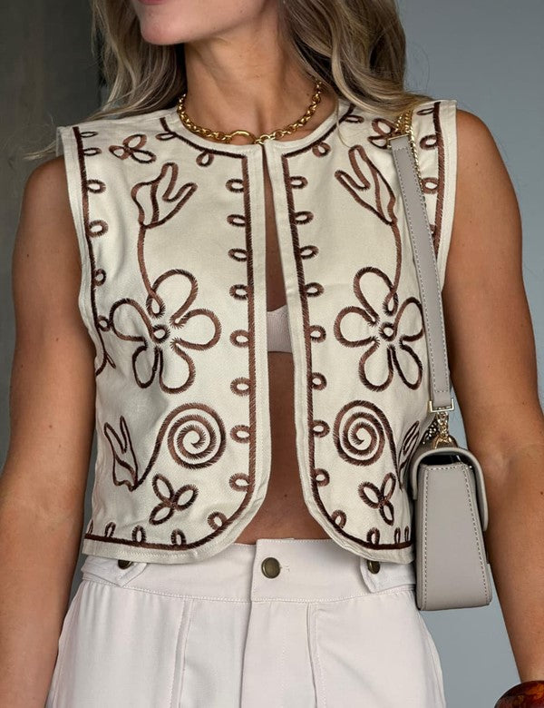 CHALECO ABIGAIL BEIGE